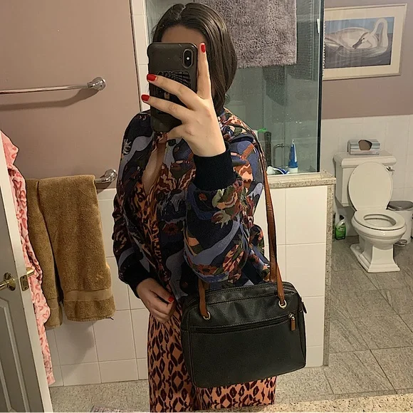 Bottega Veneta Black Nappa Leather Bag with Gold Hardware (Vintage 90s) - Picture 3 of 8